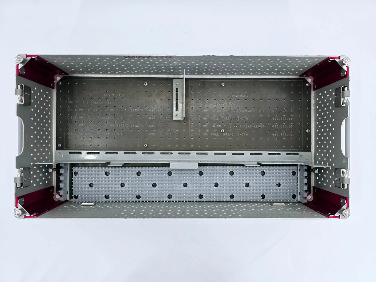 Synthes Sterilization Case w/ Instrument Trays & Lid 690.379 Synthes