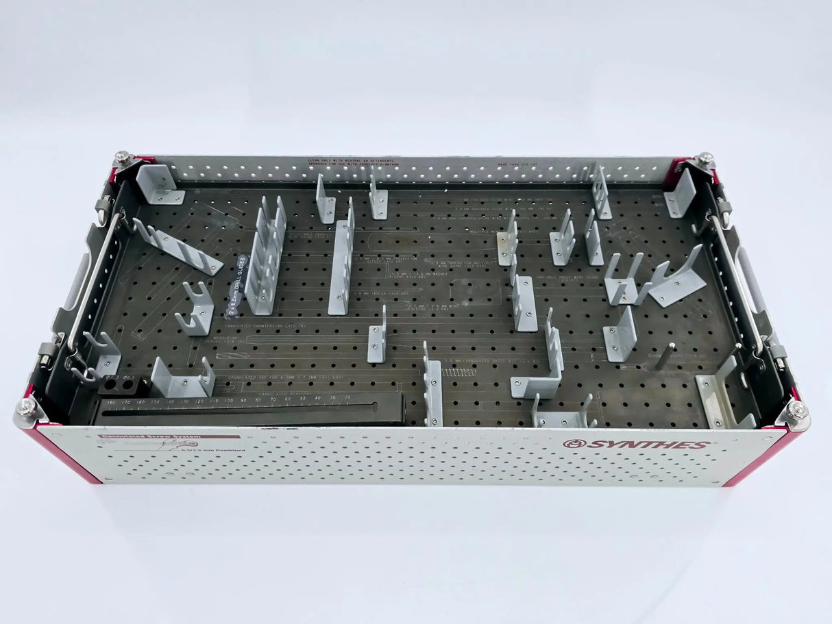 Synthes Sterilization Case w/ Instrument Trays & Lid 690.379 Synthes