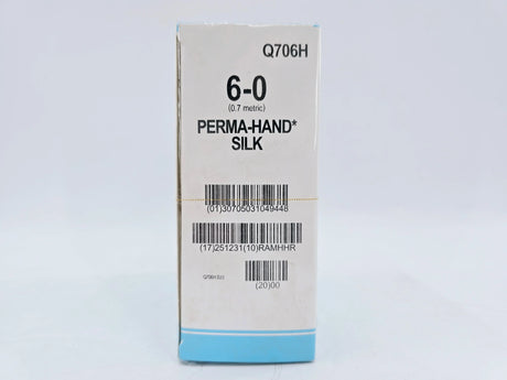 Ethicon Q706H 6-0 Perma-Hand Silk Black 1X18" C-1 Box of 36 Ethicon