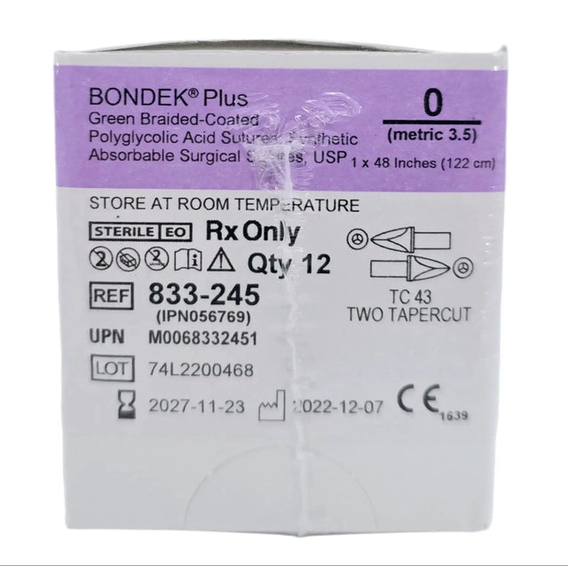 Teleflex 833-245 0 BONDEK Plus Green 1X48" TC 43, TC 43 Box of 12 Teleflex