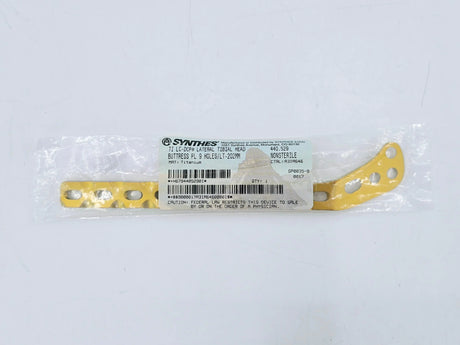 Synthes 440.529 Ti LC-DCP Lateral Tibial Head Buttress Plate 9 Holes 202mm Synthes