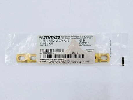 Synthes 424.58 4.5mm Ti Narrow LC-DCP Plate 8 Holes 142mm Synthes