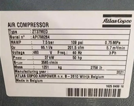 Atlas Copco Medical Air Compressor Atlas Copco