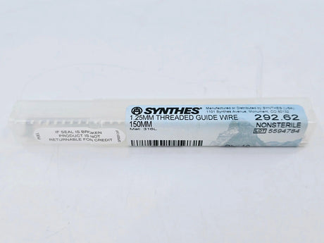 Synthes 292.62 1.25mm Threaded Guide Wire 150mm Pack of 10 Synthes