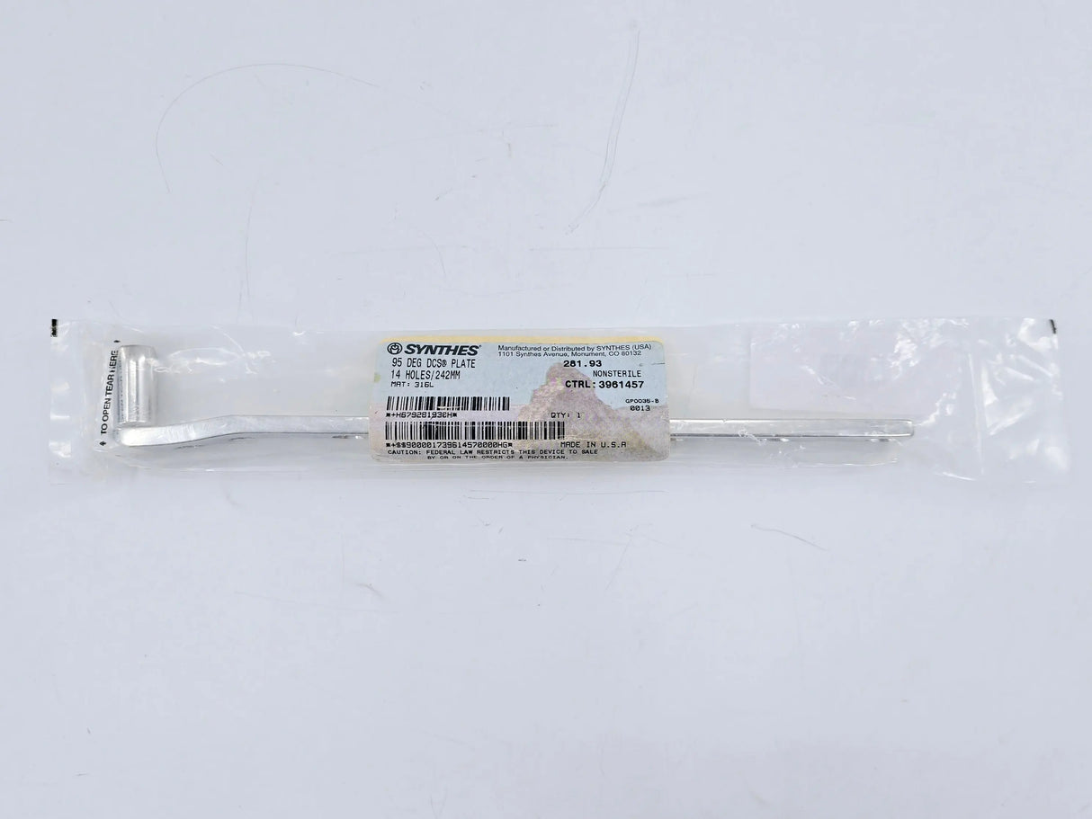 Synthes 281.93 95° DCS Plate 14 Holes/242mm Synthes