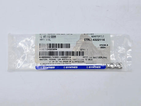 Synthes 245.23 2.7mm Reconstruction Plate 12 Holes/96mm Synthes