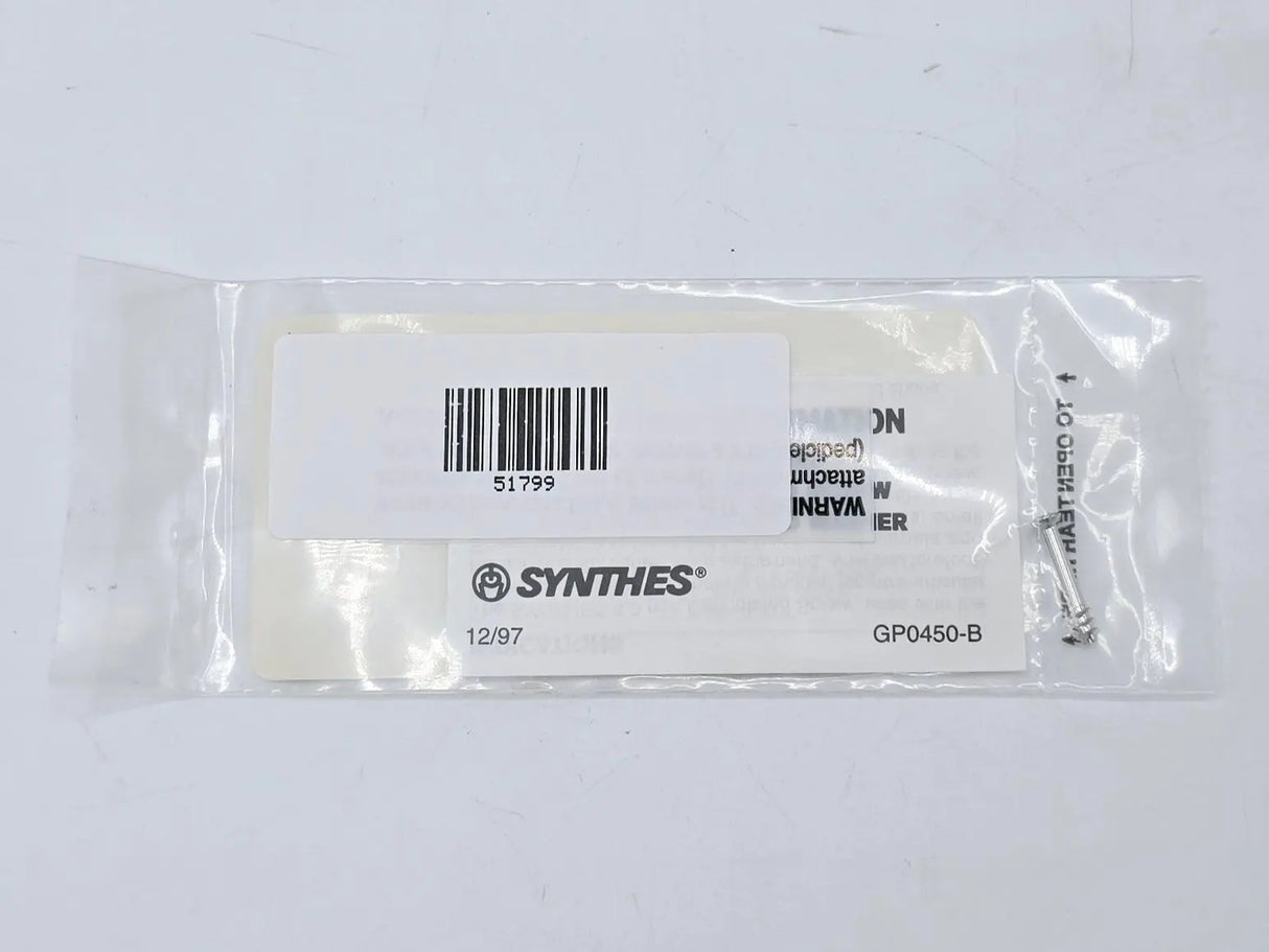 Synthes 202.616 3.0mm Cannulated Screw Short Thread/16mm Synthes