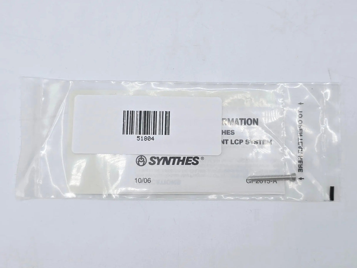 Synthes 212.820 2.4mm Locking Screw Self-Tapping with Stardrive Recess 20mm Synthes