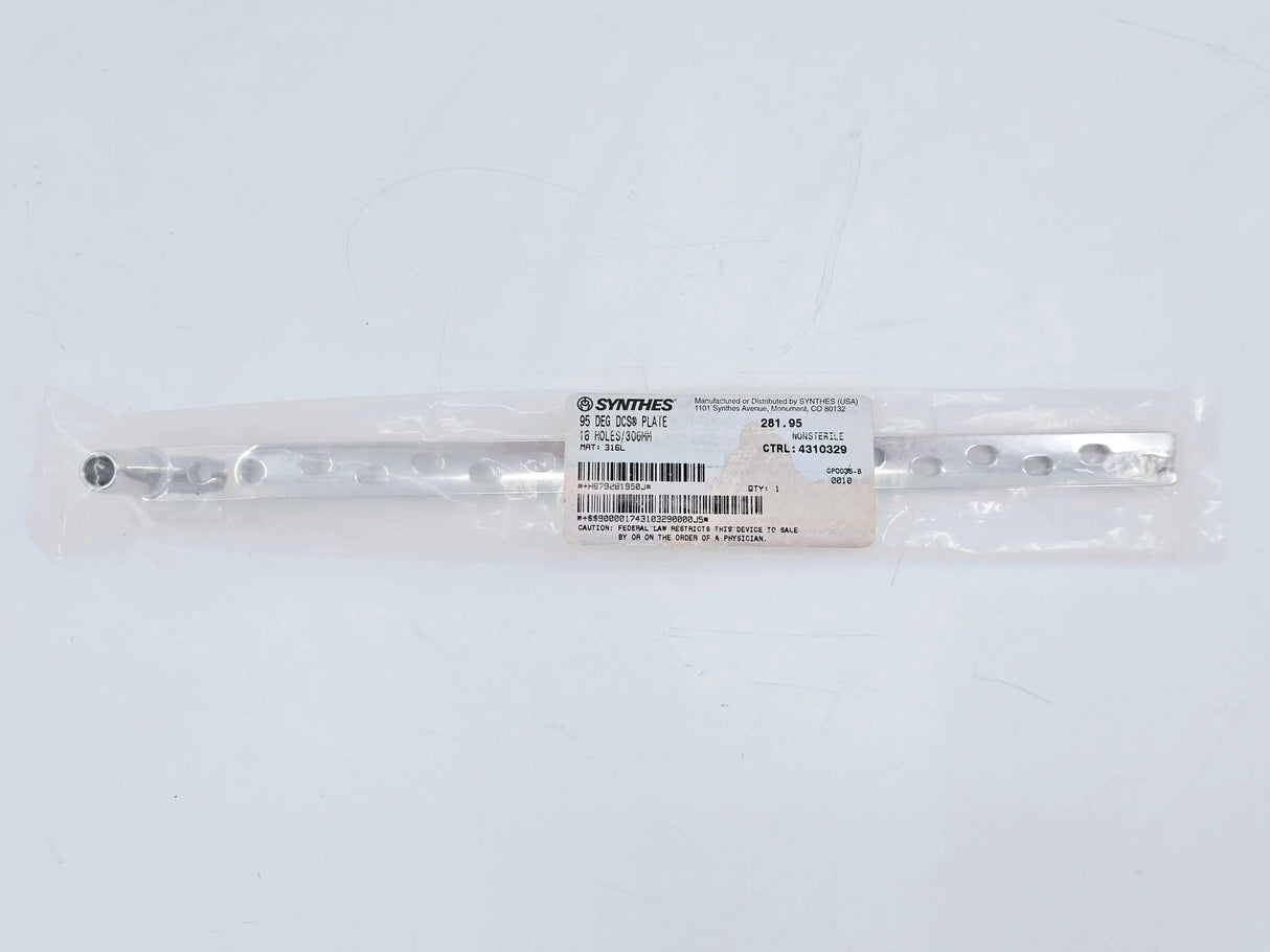 Synthes 281.95 95° DCS Plate 18 Holes/306mm Synthes