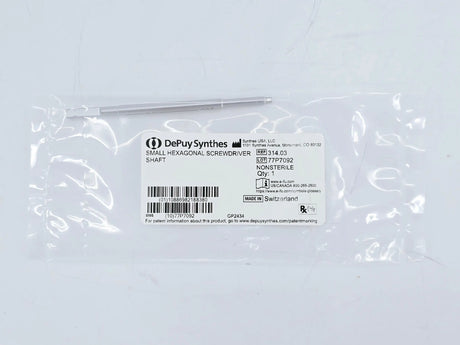 DePuy Synthes 314.03 Small Hexagonal Screwdriver Shaft DePuy Synthes