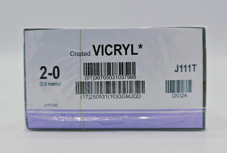 Ethicon J111T 2-0 Coated VICRYL 1X18" BX/12 Ethicon
