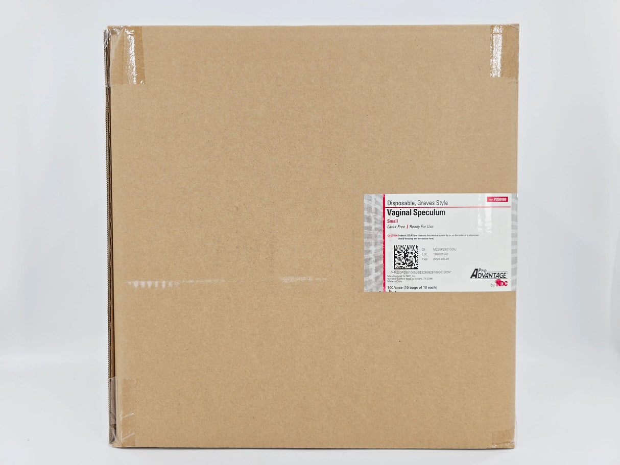 Pro Advantage P250100 Small Disposable Vaginal Speculum 100/CS Latex-Free Pro Advantage