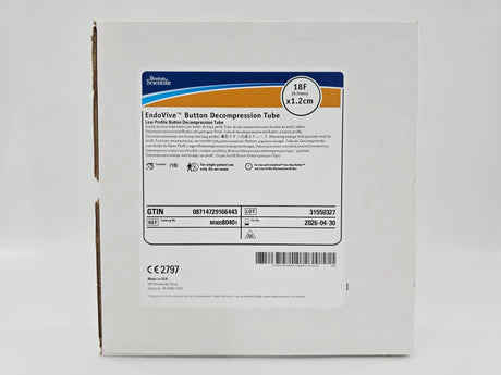 Boston Scientific M00580401 EndoVive Button Decompression Tube 18F x 1.2cm Low Profile BX/10 Boston Scientific