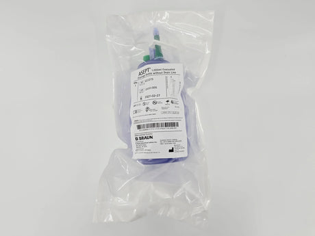 B Braun 622273 ASEPT 1,000mL Evacuated Drainage Bottle without Drain Line 10/CS B Braun Medical, Inc.