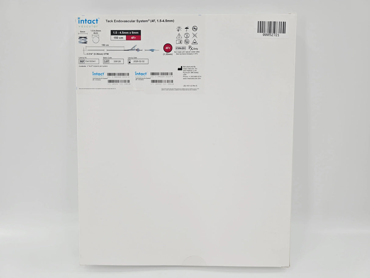 Intact Vascular 154150041 Tack Endovascular System (4F, 1.5-4.5mm) Intact Vascular