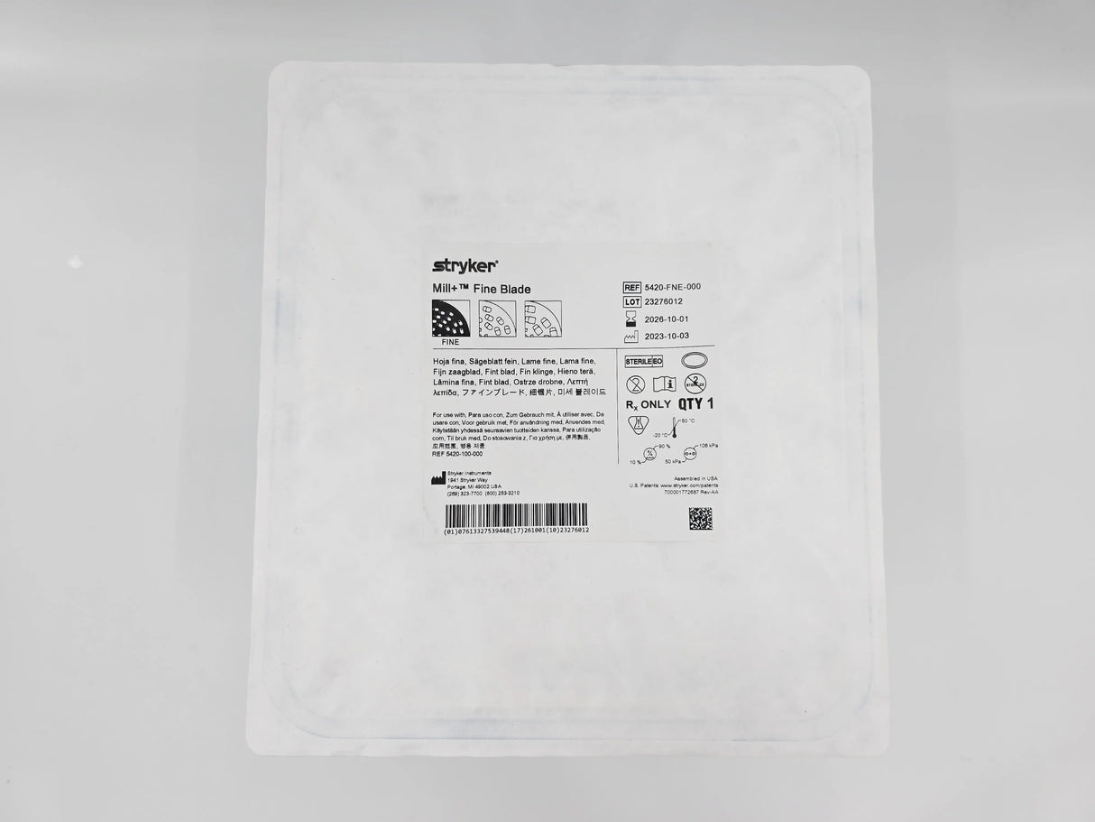 Stryker 5420-FNE-000 Mill+ Fine Blade Bone Mill Stryker