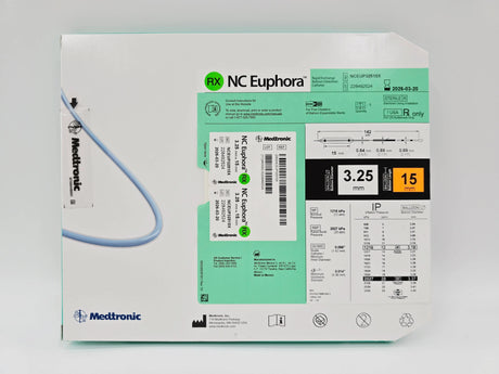 Medtronic NCEUP32515X NC Euphora 3.25mm x 15mm Noncompliant Balloon Dilation Catheter Medtronic