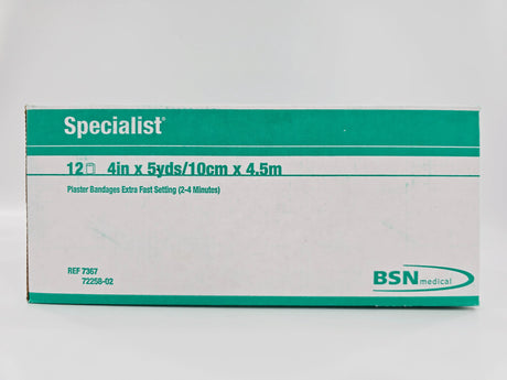 BSN Medical 7367 Specialist Plaster Bandages Extra-Fast Setting 4in x 5yds BX/12 BSN