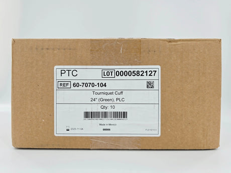 Stryker Sustainability 60-7070-104 Tourniquet Cuff 24" Green PLC Dual Port Single Bladder CS/10 Stryker Sustainability