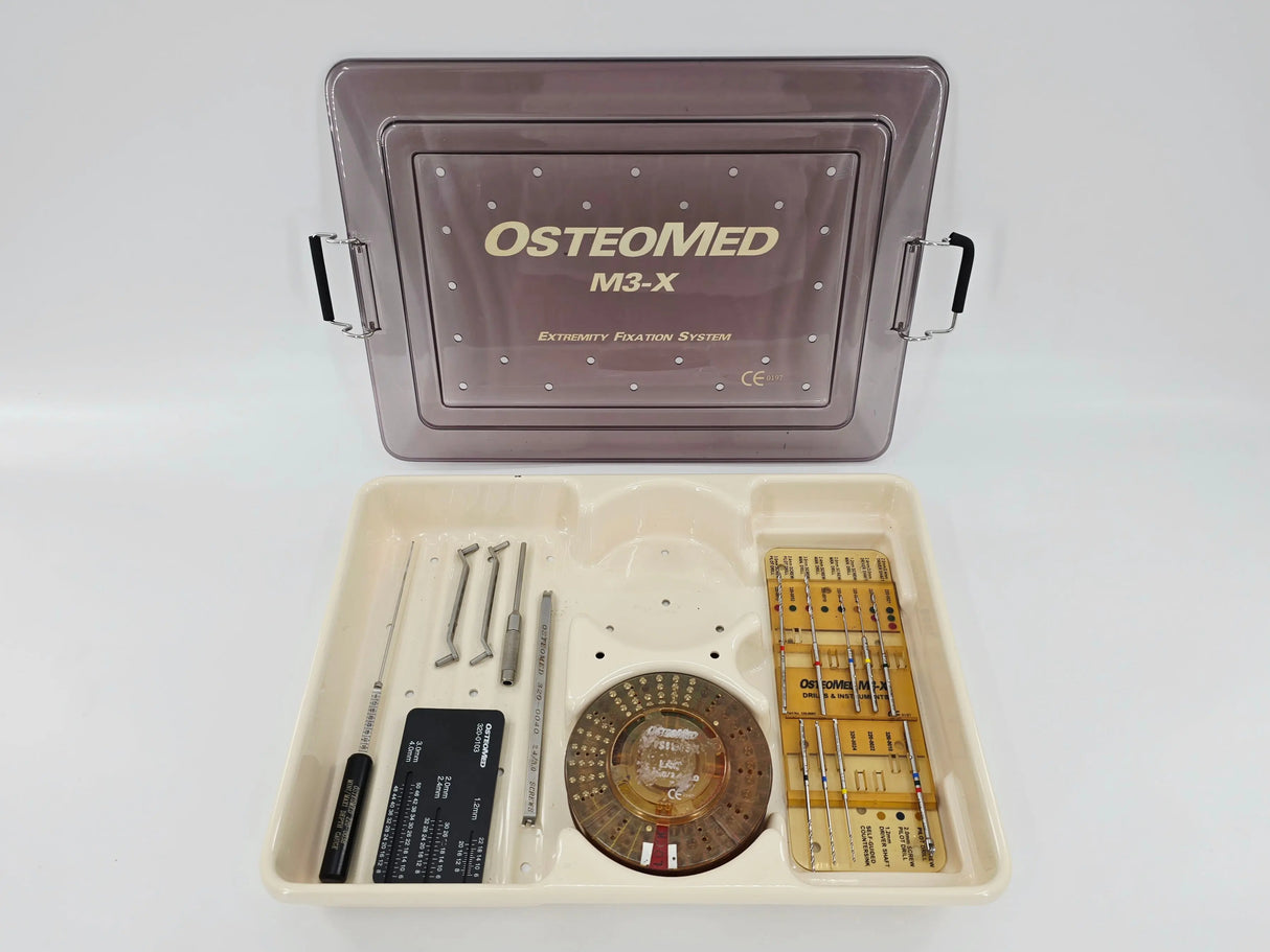 OsteoMed M3-X Extremity Fixation System Instrument Implant Set OsteoMed