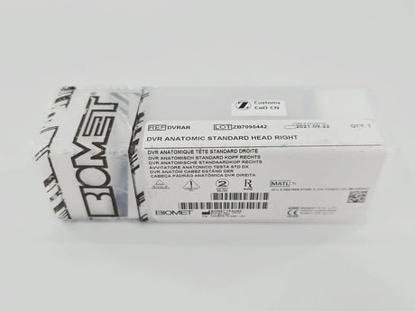 Biomet DVRAR DVR Anatomic Standard Head Right Ti Implant Biomet