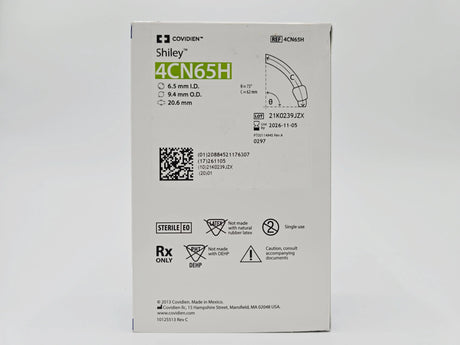 Covidien 4CN65H Shiley Adult Flexible Tracheostomy Tube w/ TaperGuard Cuff Covidien