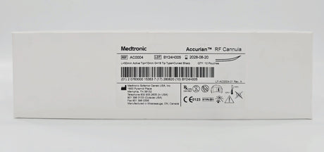 Medtronic AC0004 Accurian RF Cannula Curved Sharp 18G 10mm 50mm Length BX/10 Medtronic