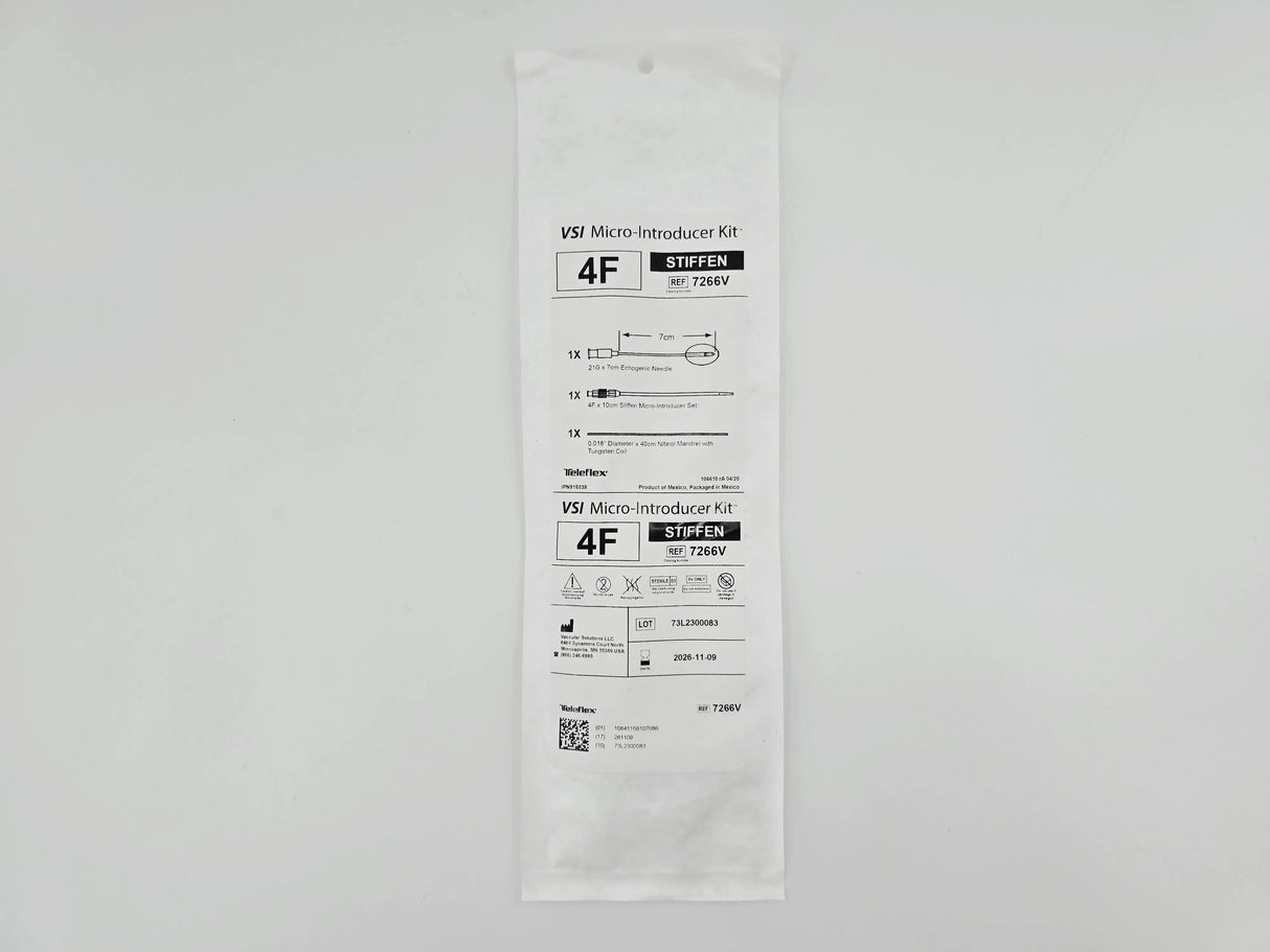 Teleflex VSI 7266V 4F Micro-Introducer Kit STIFFEN VSI