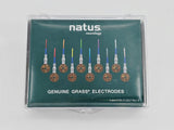 Natus F-E5GH-48 Genuine GRASS 10mm Gold Cup-Disc Electrodes - Reusable 48" BX/10 Natus