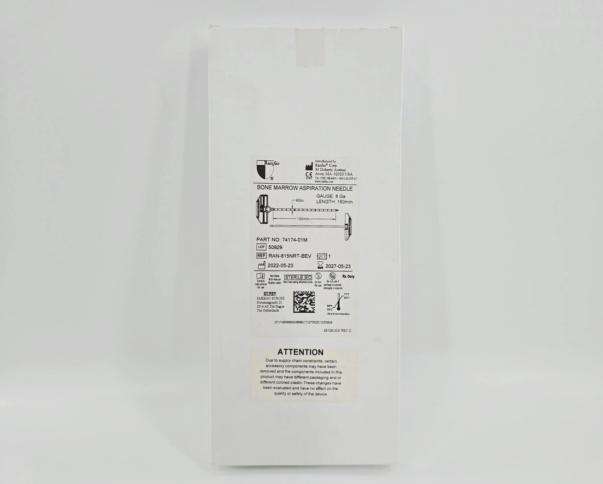 Ranfac RAN-815NRT-BEV Bone Marrow Aspiration Needle 8 Ga. x 150mm Ranfac