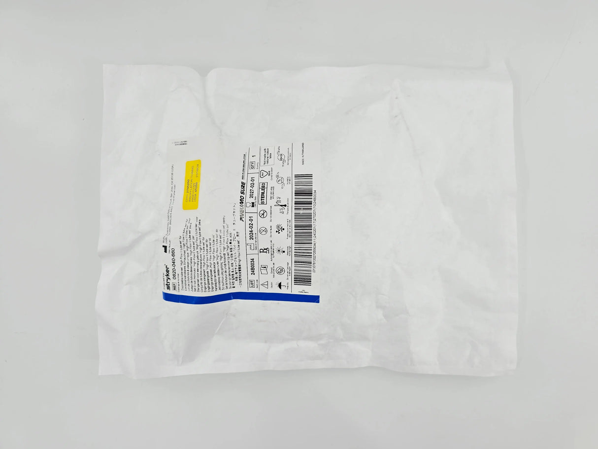 Stryker 0620-040-660 Pneumo Sure  High Flow Insufflator 'High Flow II Tube Set' Disposable Tube Set Stryker