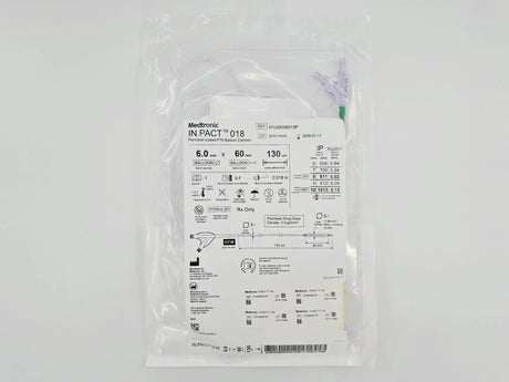 Medtronic IPU06006013P In.Pact 018 Paclitaxel-coated PTA Balloon Catheter 6.0mm x 60mm 130cm Medtronic