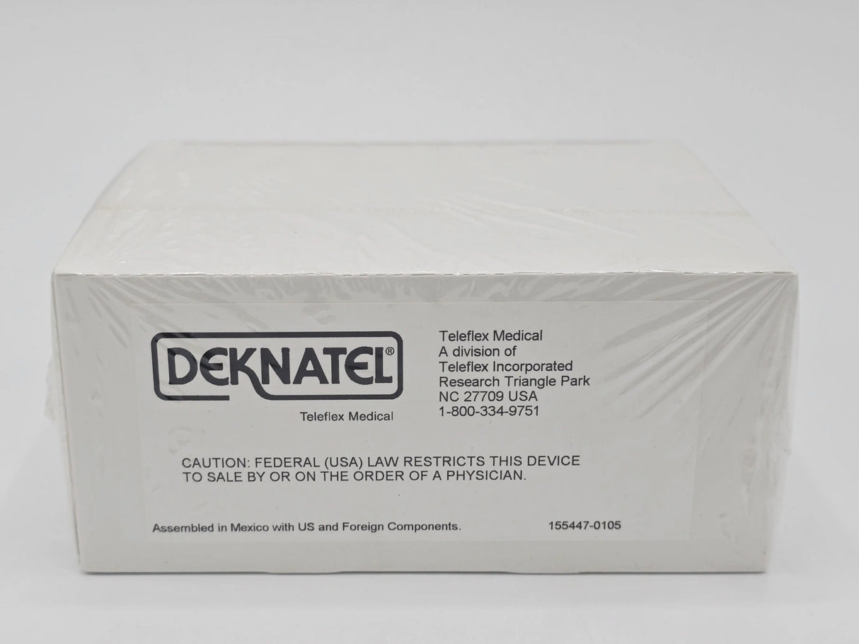 Deknatel X-4679WM5 Cottony White Braided Polyester Fiber Nonabsorbable Surgical Suture Deknatel