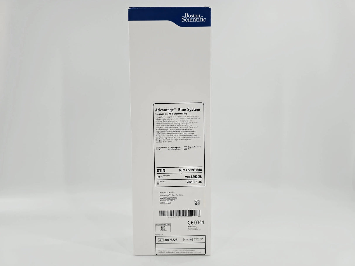 Boston Scientific M0068502050 Advantage Blue System Transvaginal Mid-Urethral Sling Boston Scientific