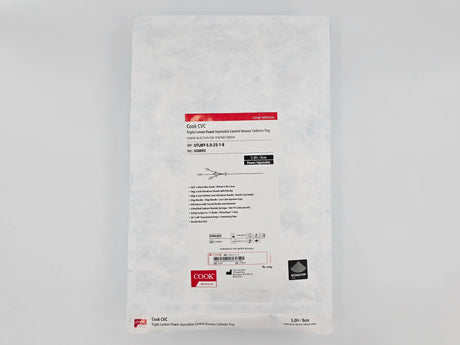 Cook Medical G58892 Triple Lumen Power Injectable Central Venous Catheter Tray 5.0Fr. Cook Medical