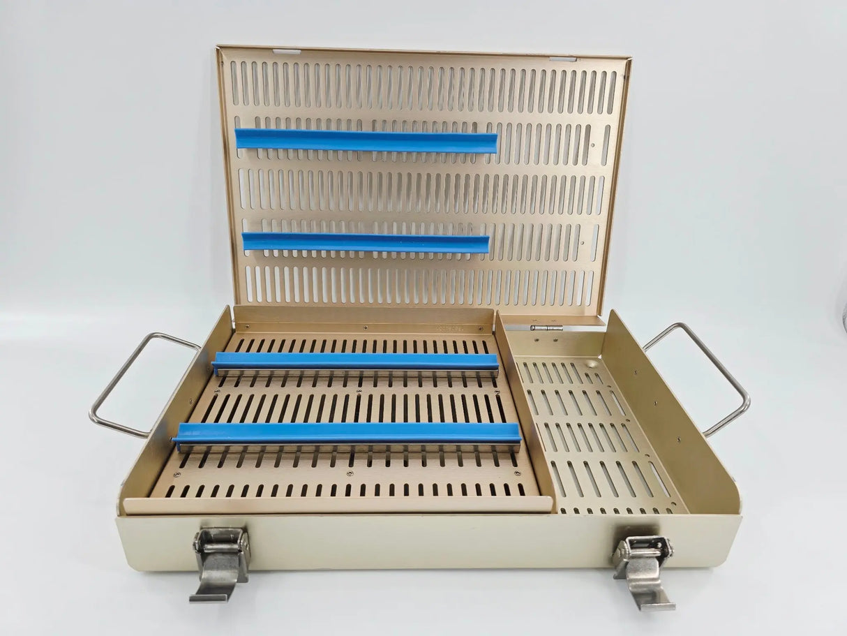 Sterilization Tray 18209.001 with insert tray and Latch Locking System Primis Medical