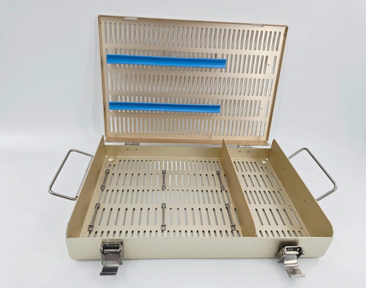 Sterilization Tray 18209.001 with insert tray and Latch Locking System Primis Medical