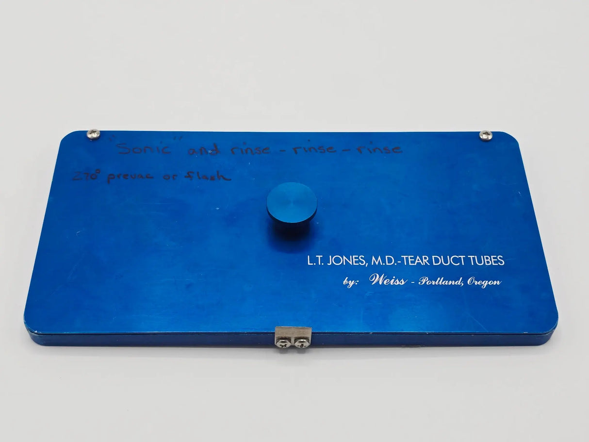 Weiss Scientific L.T Jones M.D Tear Duct Tubes Seet w/ Sterilization Case Weiss Scientific