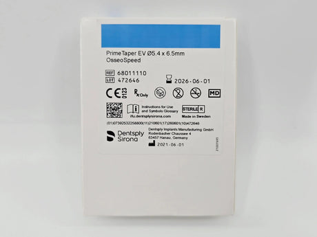 Dentsply Implants Manufacturing 68011110 PrimeTaper EV Ø5.4 x 6.5mm OsseoSpeed DS Implants