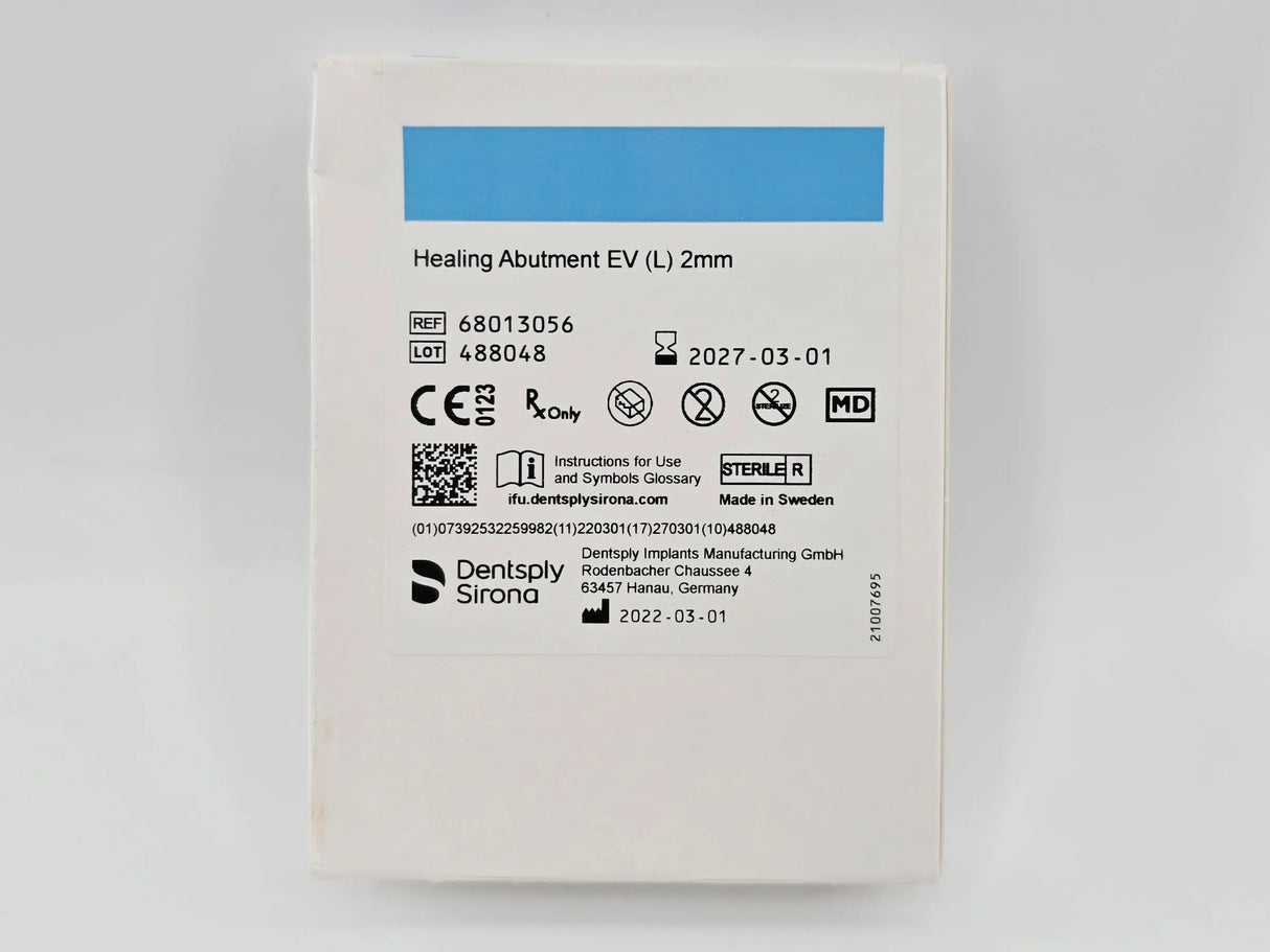 Dentsply Implants Manufacturing 68013056 Healing Abutement EV (L) 2mm DS Implants