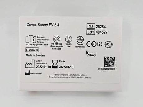 Dentsply Implants Manufacturing 25284 Cover Screw Ev 5.4 Dentsply Implants Manufacturing