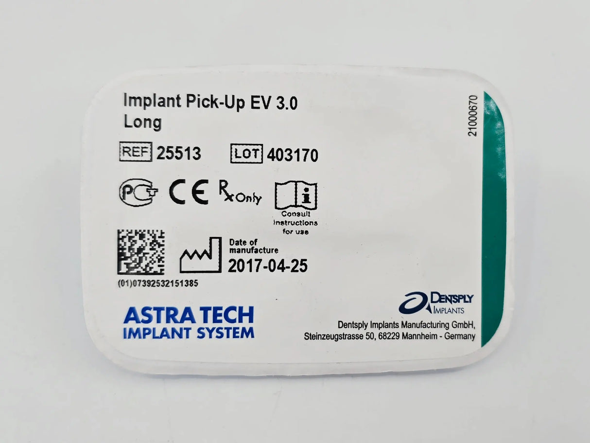 Dentsply Implants Manufacturing 25513 Implant Pick-Up EV 3.0 Long Astra Tech Implant System Dentsply Implants Manufacturing