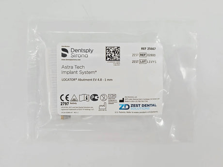 Zest Anchors 02800 LOCATOR Abutement EV 4.8 1mm Dentsply Sirona Astra Tech Implant System Zest Anchors