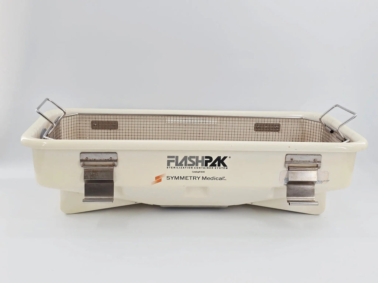 Symmetry Medical 9040 Flashpak Sterilization Container with basket 24 x 11 x 5 Primis Medical