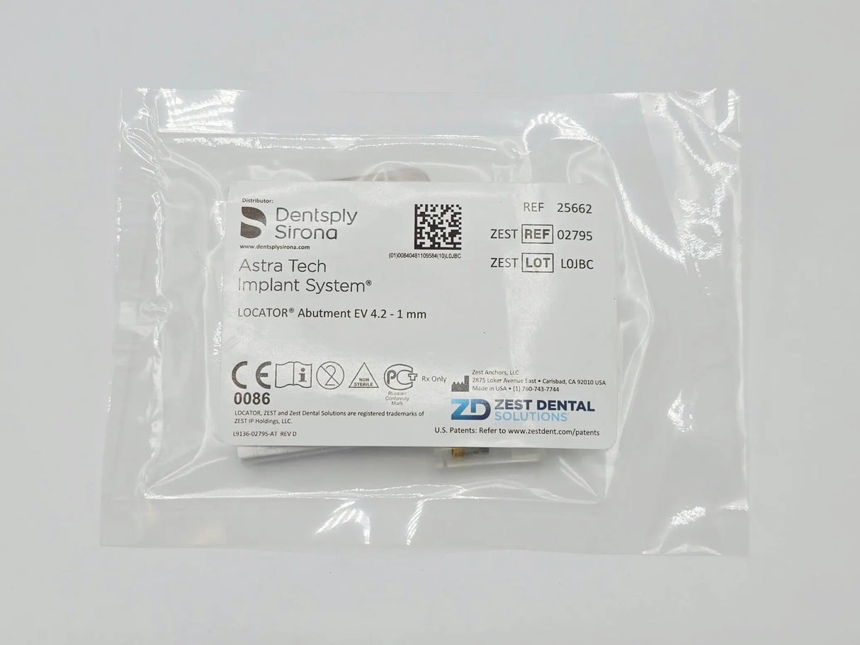 Zest Anchors 02795 LOCATOR Abutment EV 4.2 - 1mm Dentsply Sirona Astra Tech Implant System Zest Anchors