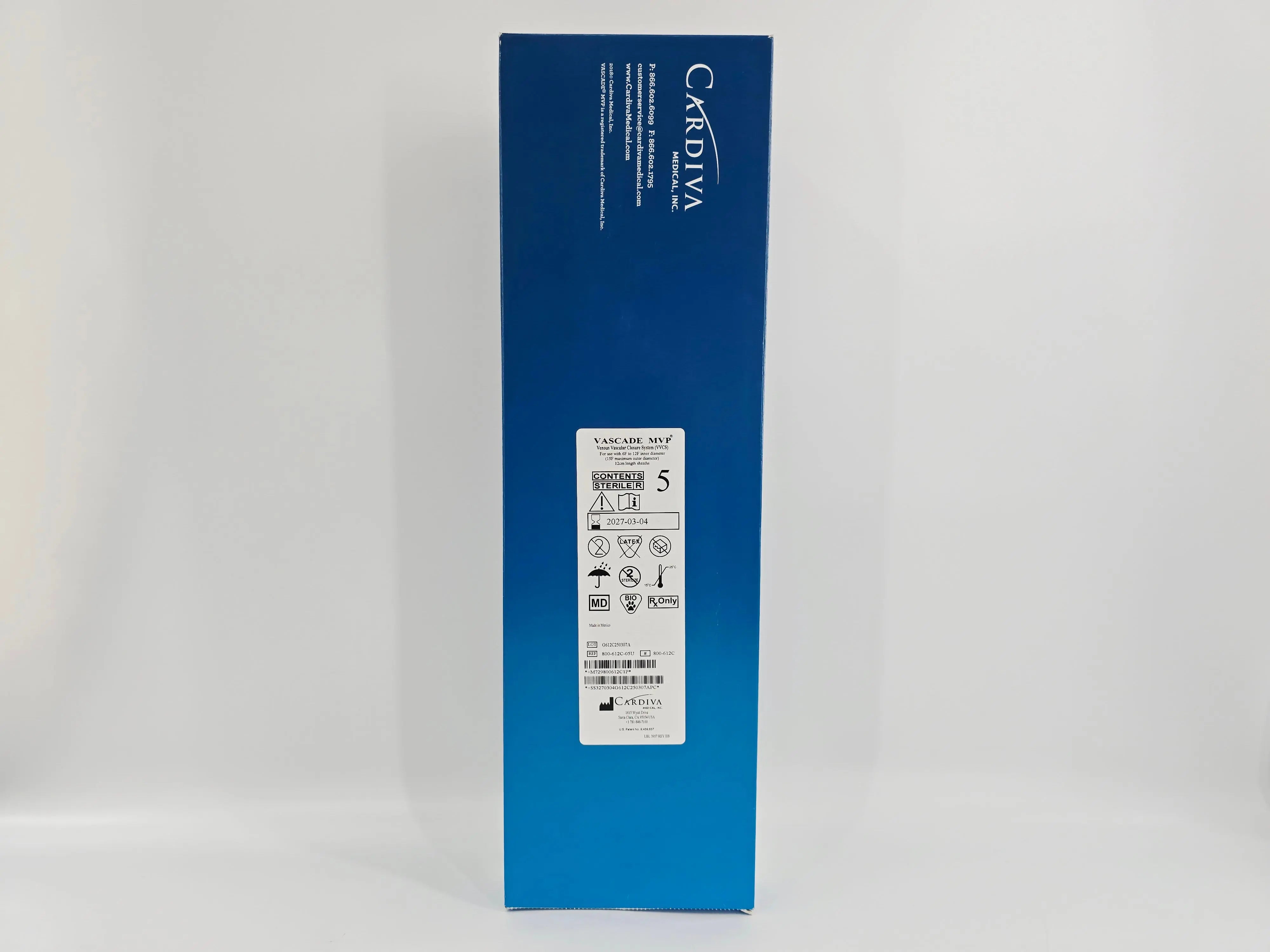 Cardiva Medical 800-612C-05U Vascade MVP Venous Vascular Closure