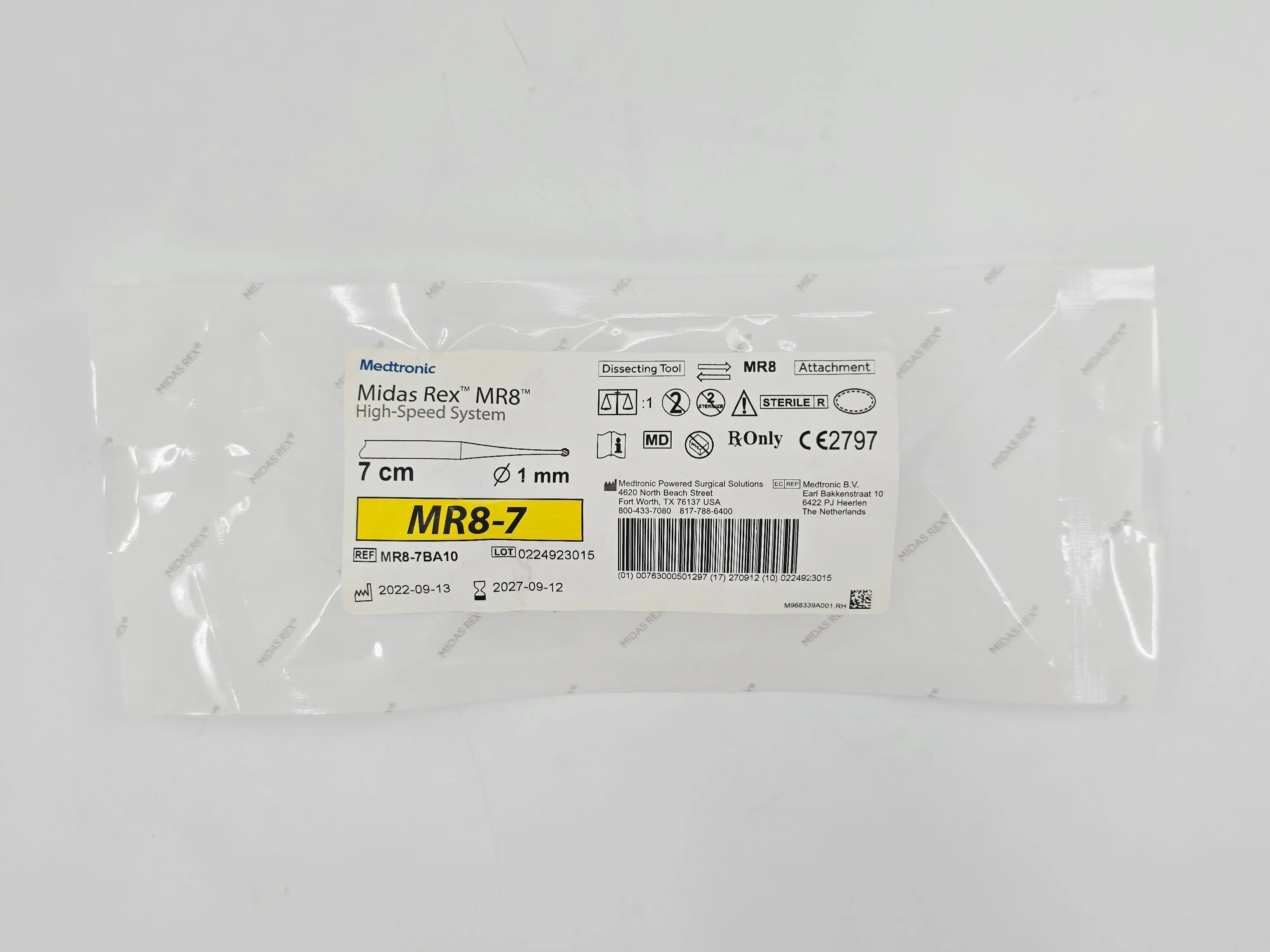 メジャー MR8-7BA10 Medtronic Midas Rex MR8 High Speed System Attachment 7cm