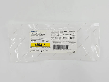 Medtronic MR8-7BA10 Midas Rex MR8 High Speed System Attachment 7cm x 1mm Dissecting Tool Medtronic