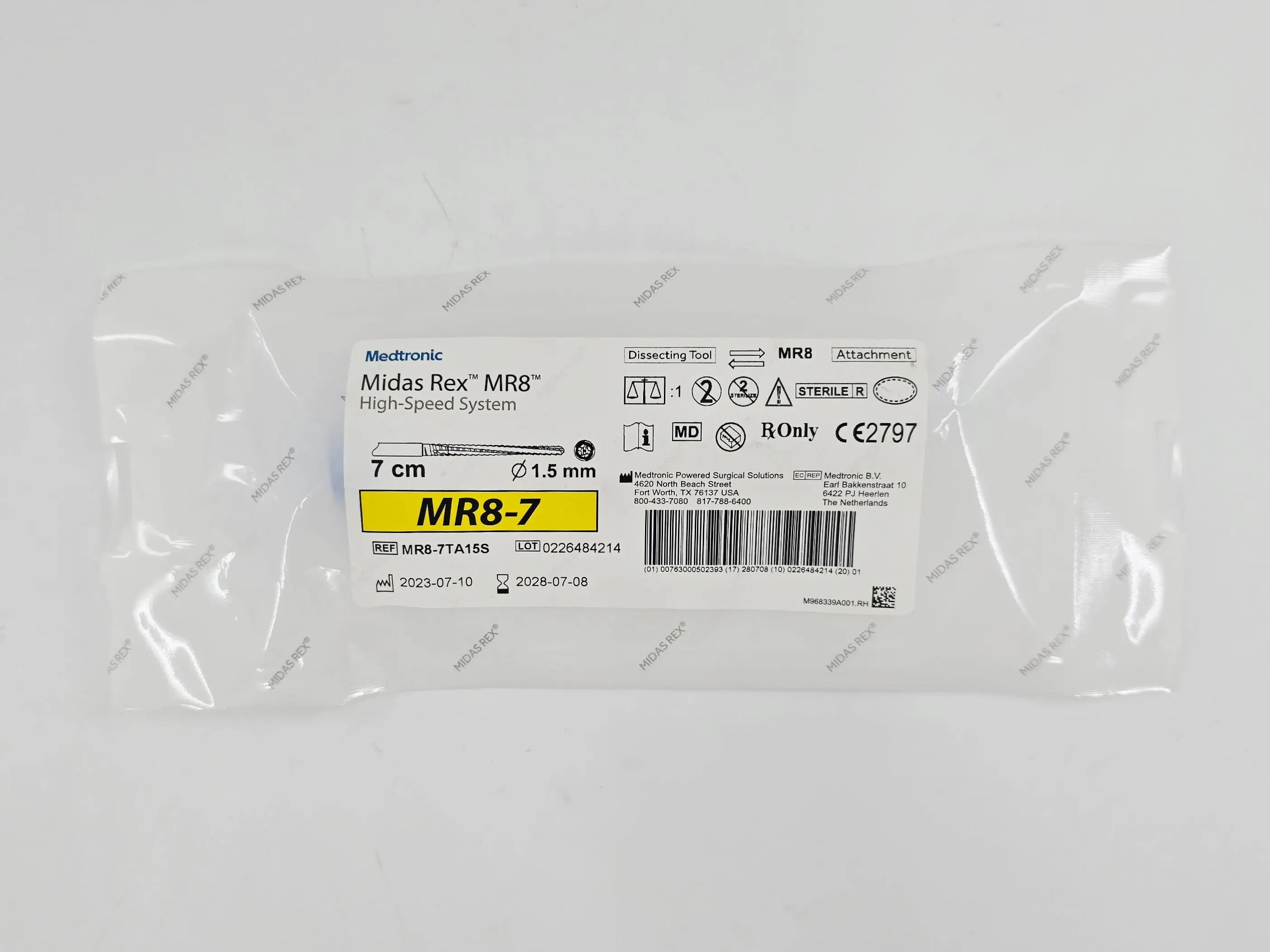 MR8-7TA15S Medtronic Midas Rex MR8-7 MR8 High Speed System Bur