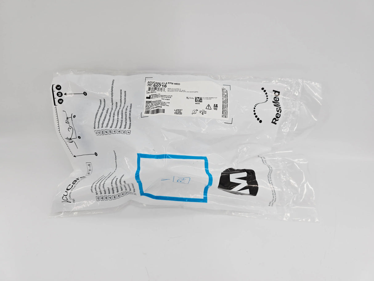 ResMed 60716 AcuCare F1-4 Hospital Vented Full Face Mask FFM Medium ResMed
